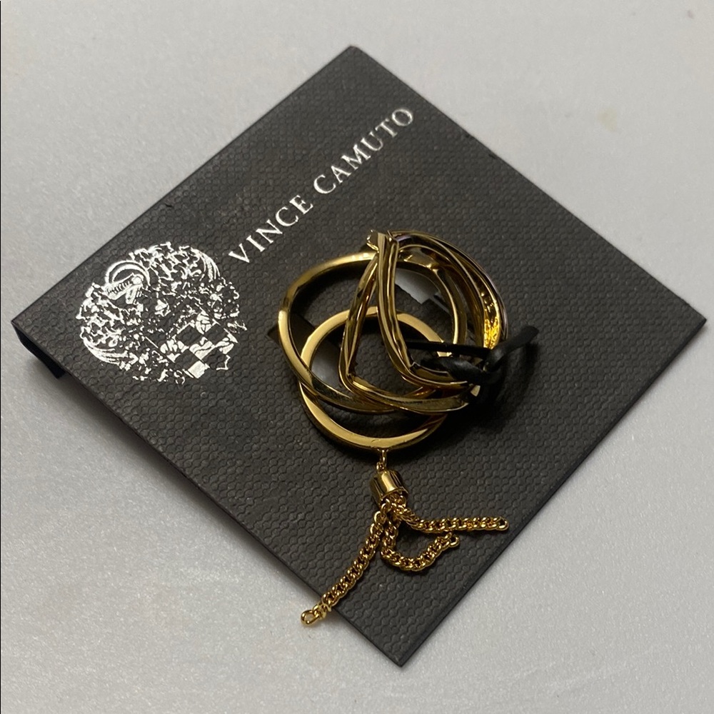 Vince Camuto Gold Tone Ring Set